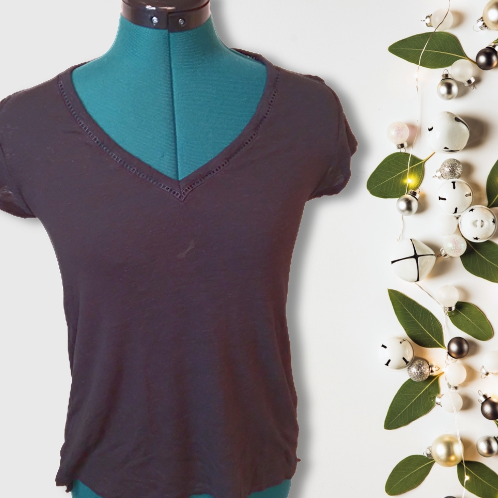 H&M | Black Babydoll Tee Women's Small